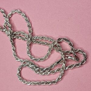 Sterling Silver Rope Chain